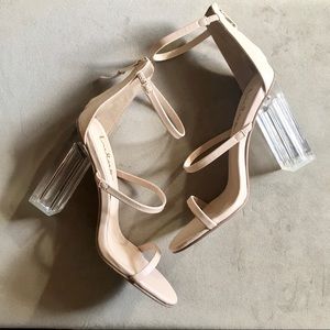 Clear Block Heels